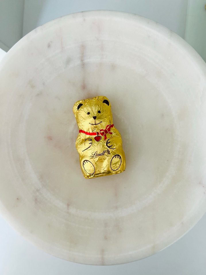 Yılbaşı çikolatası Altın Renkli Ayıcık çikolatasi teddy çikolata - Görsel 3