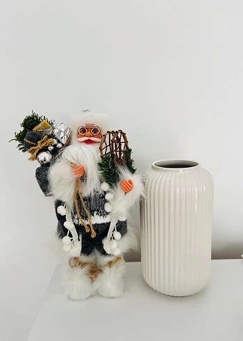 Renkli Beyaz Noel Baba Figürü / yurt dışı ürünü / yılbaşı / noel - Görsel 4