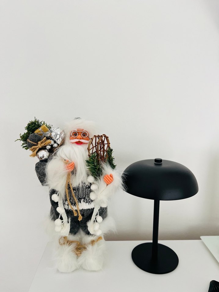 Renkli Beyaz Noel Baba Figürü / yurt dışı ürünü / yılbaşı / noel - Görsel 5