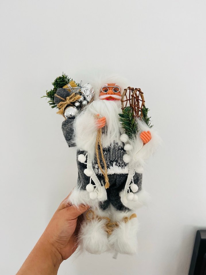 Renkli Beyaz Noel Baba Figürü / yurt dışı ürünü / yılbaşı / noel - Görsel 2