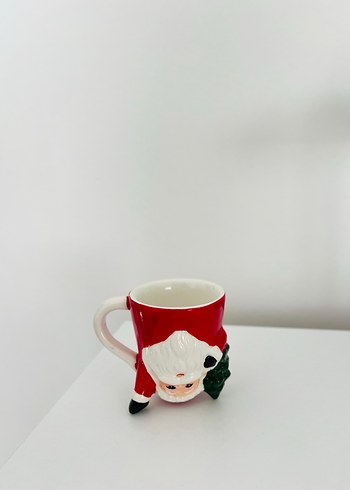 Kırmızı Noel Baba Figürlü yılbaşı fincan - Görsel 4