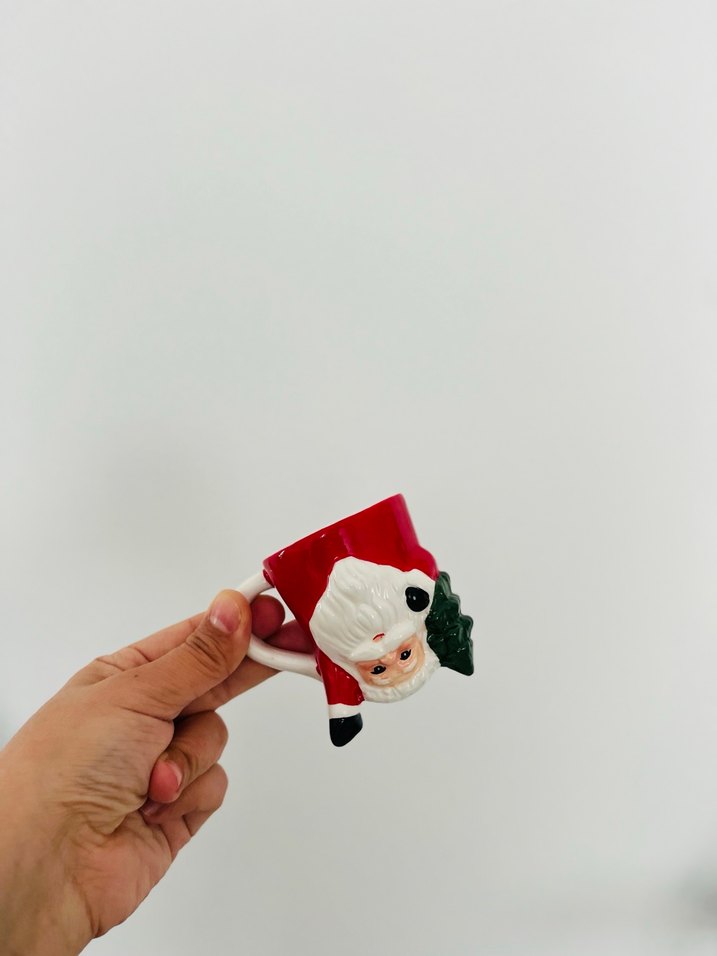 Kırmızı Noel Baba Figürlü yılbaşı fincan - Görsel 3