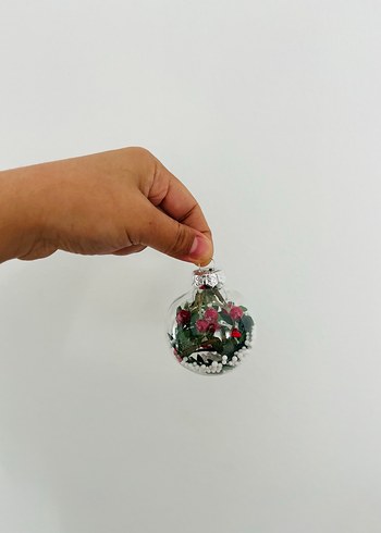 4'lü Renkli Kırmızı Yılbaşı Süsleri Seti - Görsel 8