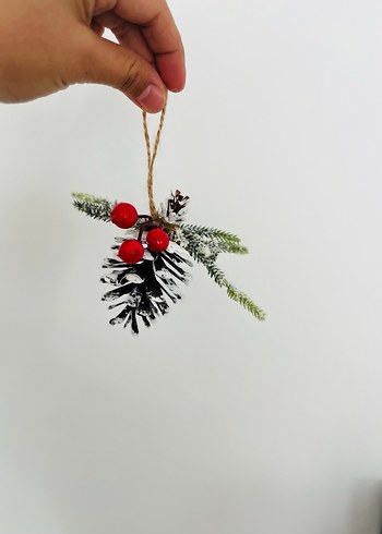 4'lü Renkli Kırmızı Yılbaşı Süsleri Seti - Görsel 7