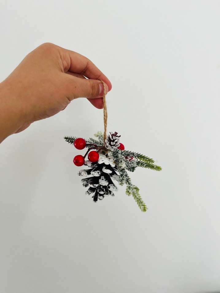 4'lü Renkli Kırmızı Yılbaşı Süsleri Seti - Görsel 4