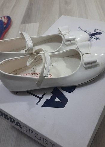 Kız Çocuk Beyaz Fiyonklu Babet Ayakkabı - Görsel 5