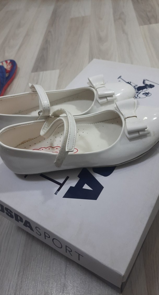 Kız Çocuk Beyaz Fiyonklu Babet Ayakkabı - Görsel 5