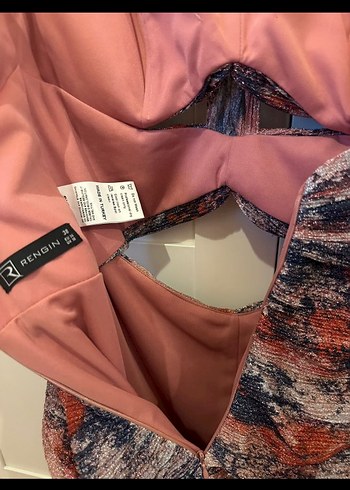 Çok Renkli Drapeli Mini Elbise - Görsel 5