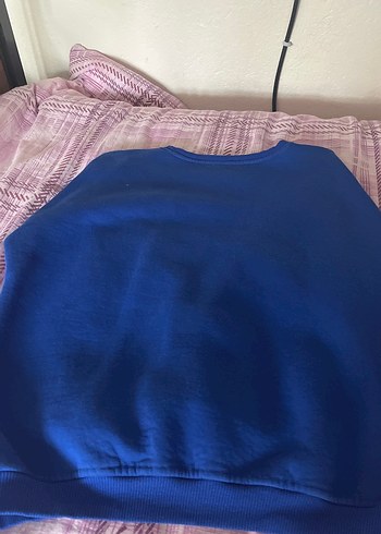 Lacivert Kadın Sweatshirt Basic Model - Görsel 3