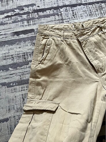 44 Beden camel Renk Kargo cep pantolon