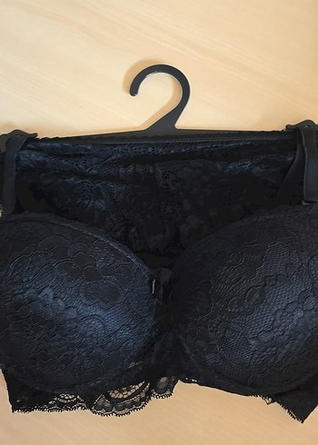 Siyah Gotik Dantel Midi Sütyen - Görsel 2