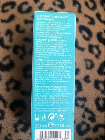 Beden Renk Bee Beauty Noutishing Face Serum