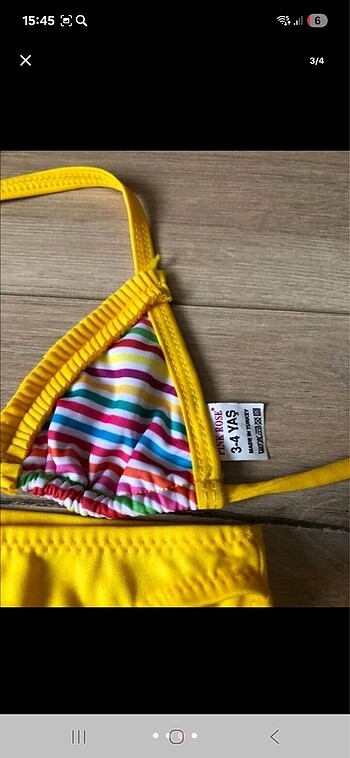 4 Yaş Beden Çocuk bikini etek takım