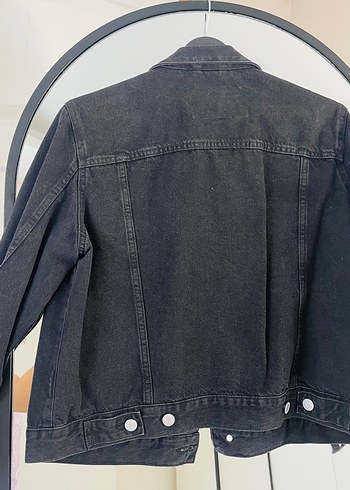 H&M H&M Siyah Düğmeli Kadın Denim Ceket