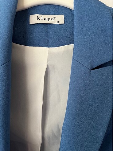 36 Beden mavi Renk Kadın Mavi blazer ceket