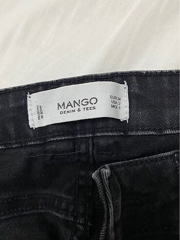 34 Beden Bağcıklı mango jean