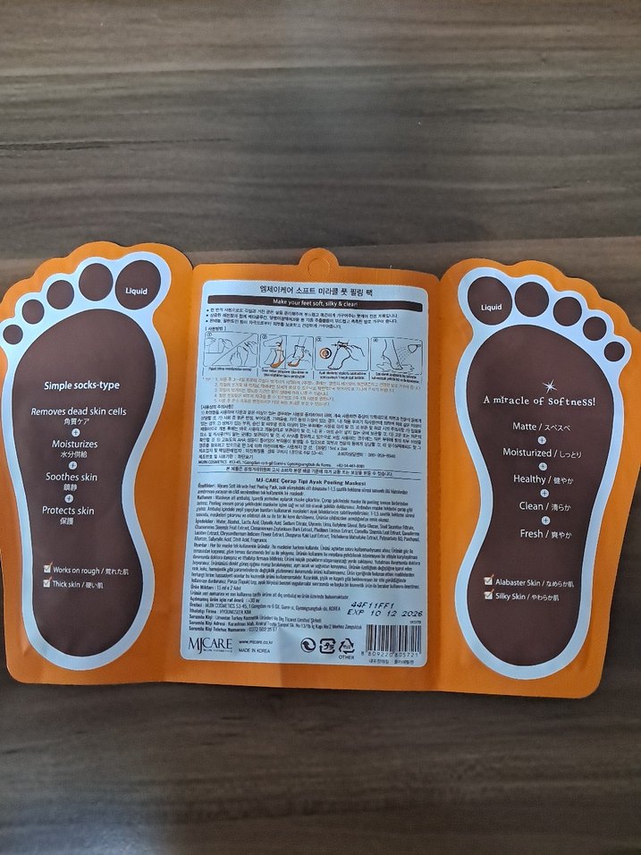 Mjcare soyulabilen Ayak Peeling Maskesi - Görsel 3