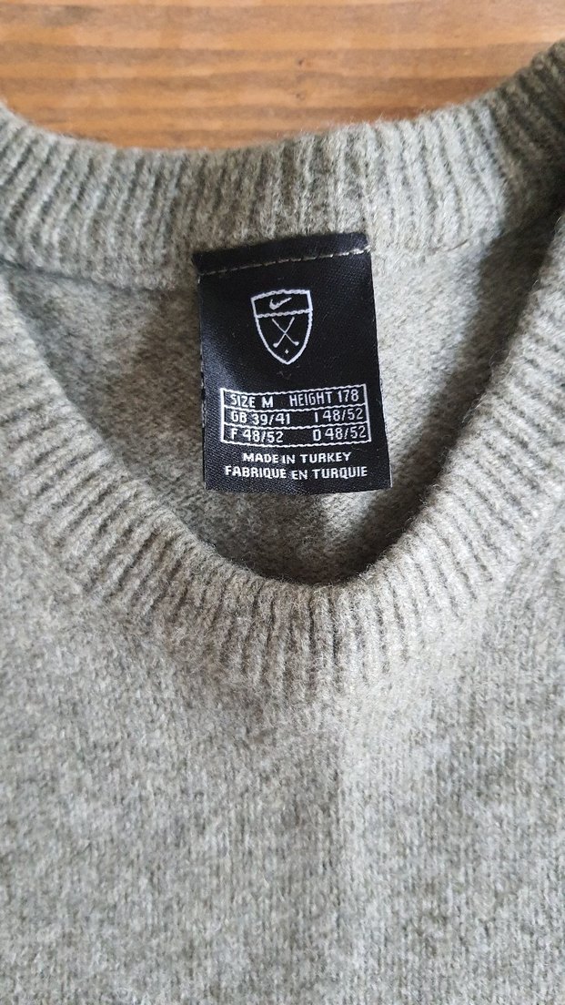 Nike Gri Erkek Triko Bisiklet Yaka Kazak — görsel 3/7