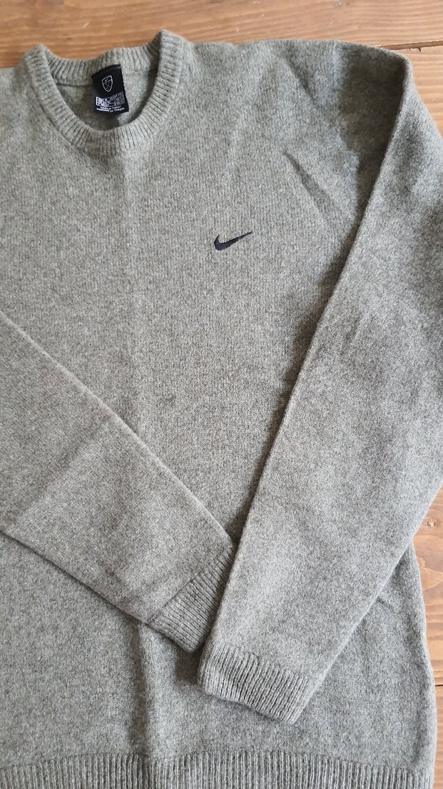 Nike Gri Erkek Triko Bisiklet Yaka Kazak — görsel 2/7