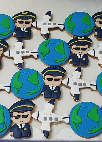 Pilot dünya uçak kurabiye