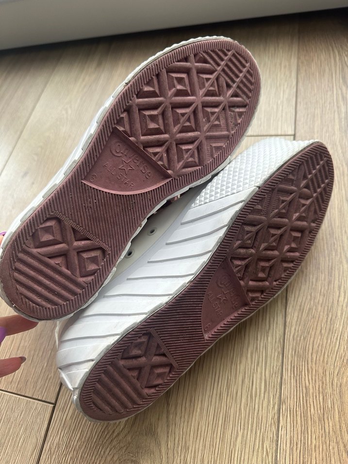 Converse Beyaz Platform Topuklu Kadın Spor Ayakkabı - Görsel 5