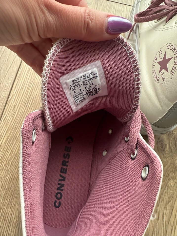 Converse Beyaz Platform Topuklu Kadın Spor Ayakkabı - Görsel 3