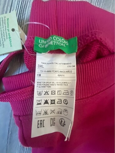 13-14 Yaş Beden Benetton eşofman