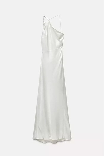 xs Beden Zara asimetrik foil elbise