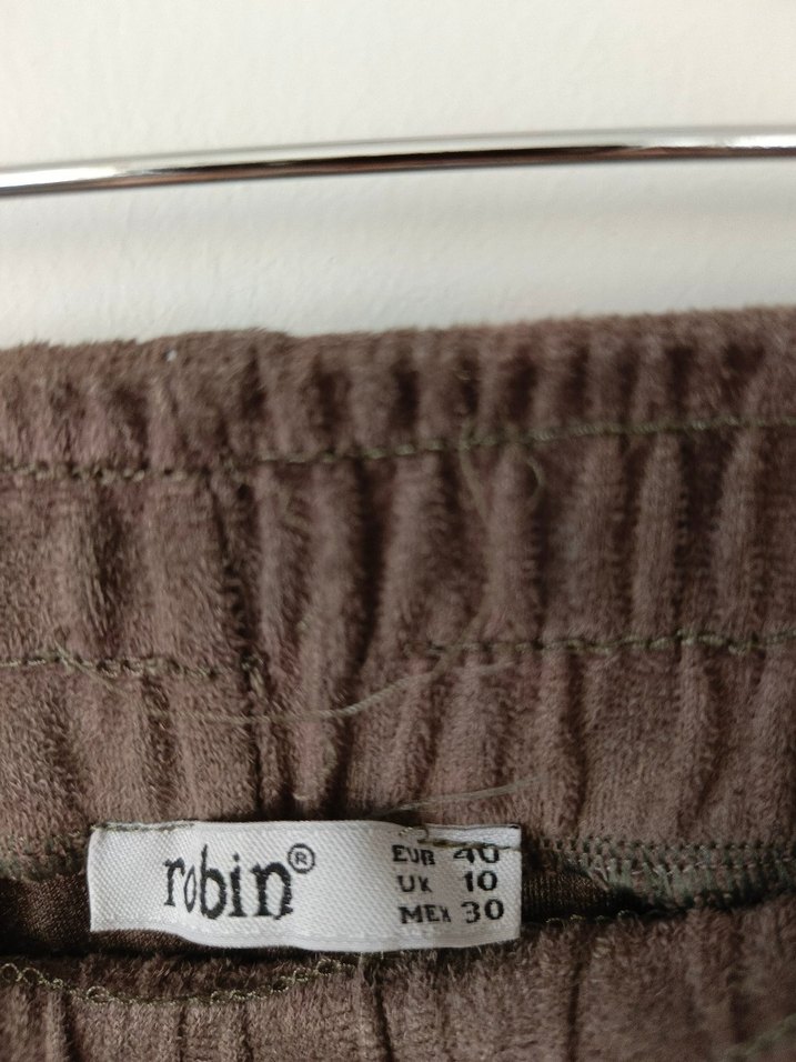 Bej Midi Keten Salaş Etek - Görsel 5