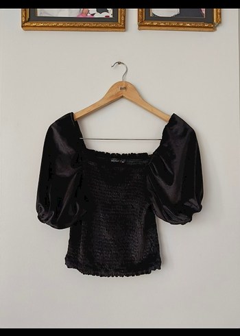 Siyah Mini Gotik Bluz - Görsel 2