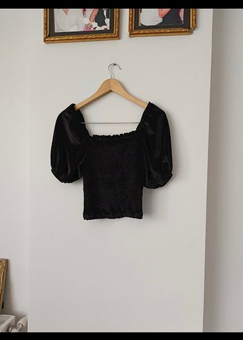 Siyah Mini Gotik Bluz - Görsel 3