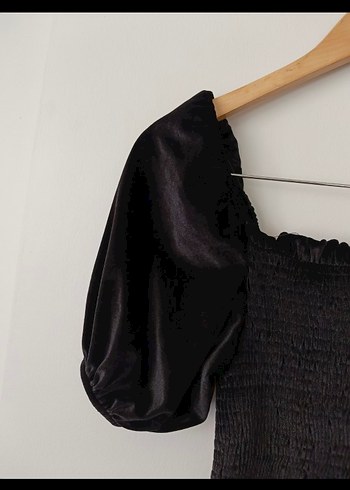 Siyah Mini Gotik Bluz - Görsel 4