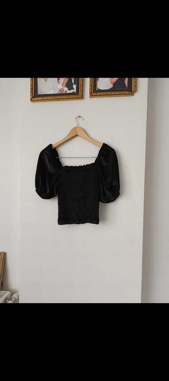 Siyah Mini Gotik Bluz - Görsel 3
