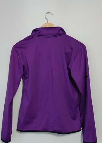 Mor Yarım Fermuarlı Kadın Sweatshirt - Görsel 4