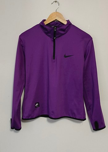 Mor Yarım Fermuarlı Kadın Sweatshirt - Görsel 2