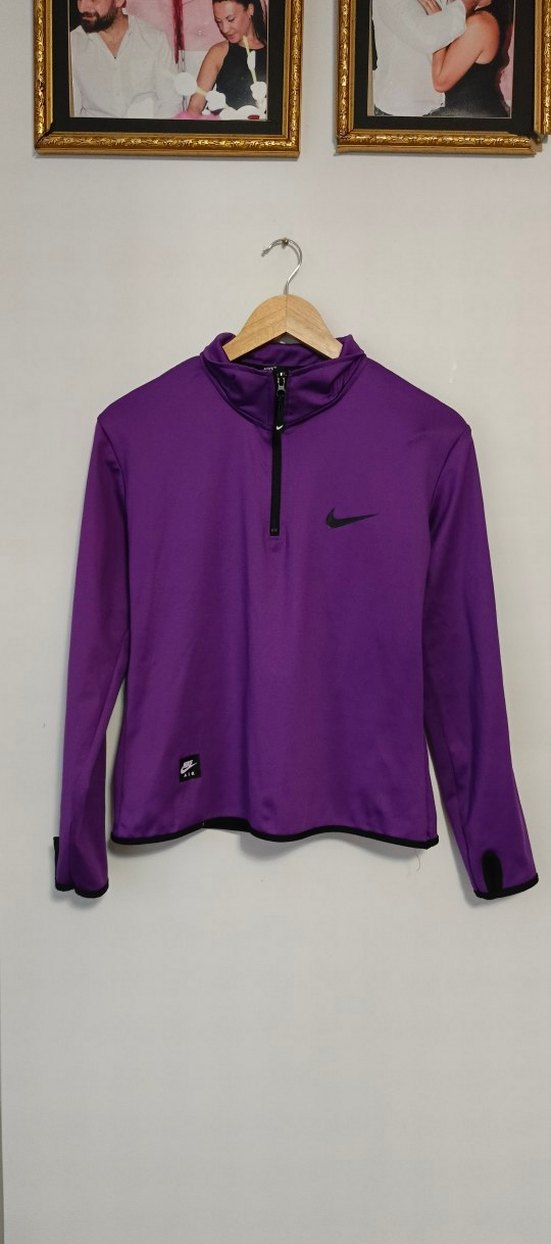 Mor Yarım Fermuarlı Kadın Sweatshirt - Görsel 2