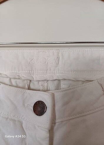 Beyaz boru paça Jean - Görsel 2