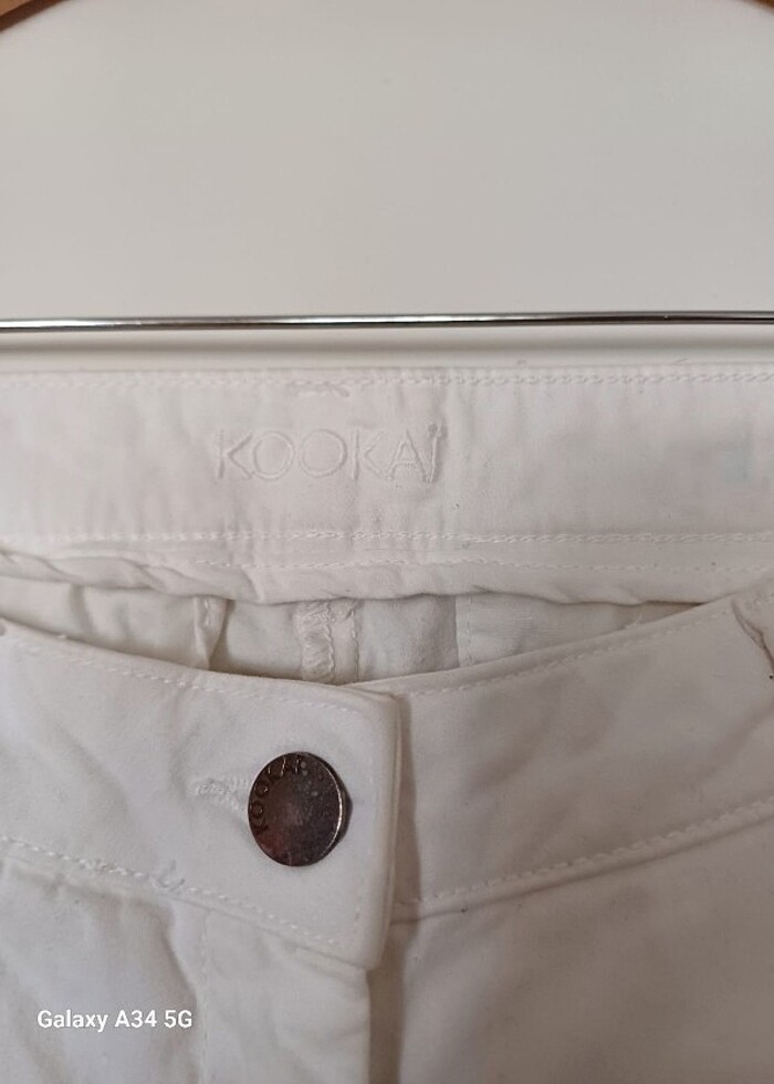 Beyaz boru paça Jean  - Görsel 2