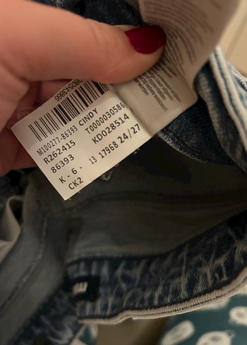 Kadın Mavi Normal Paça Kot Pantolon - Görsel 4