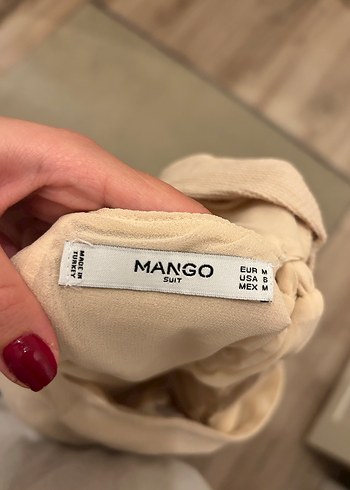 Bej Keten Uzun Elbise - Görsel 3