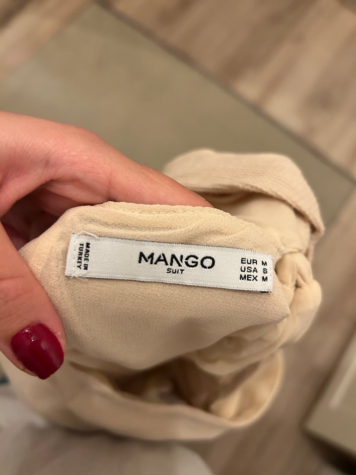 Bej Keten Uzun Elbise - Görsel 3