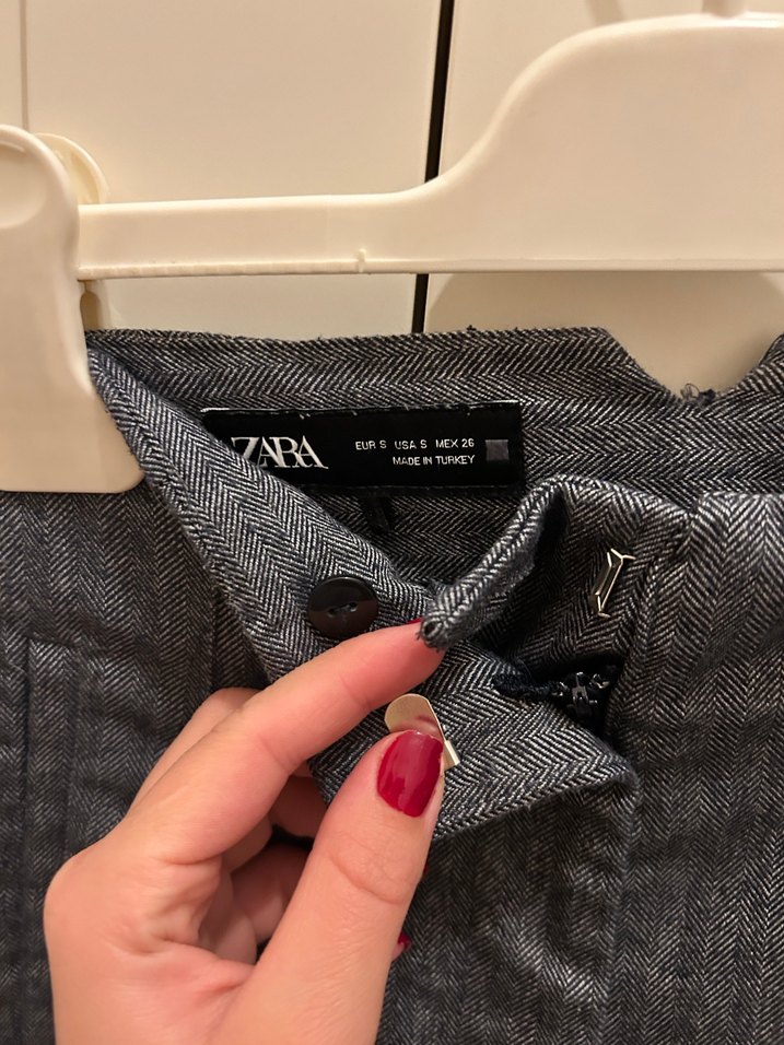 Gri Midi Denim Kadın Kumaş Pantolon - Görsel 2