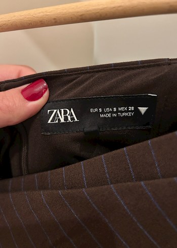 Asimetrik Drapeli Kahverengi Midi Elbise - Görsel 6