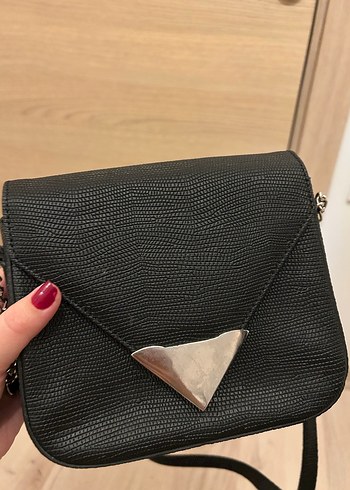 Siyah Deri Kemerli Kadın Çanta - Görsel 3