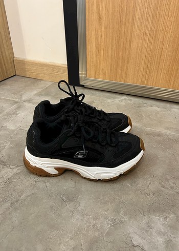 Siyah Platform Topuklu Kadın Spor Ayakkabı - Görsel 2