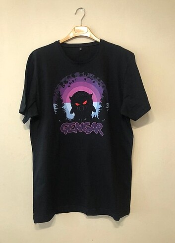 Gengar Baskılı Oversize T-shirt