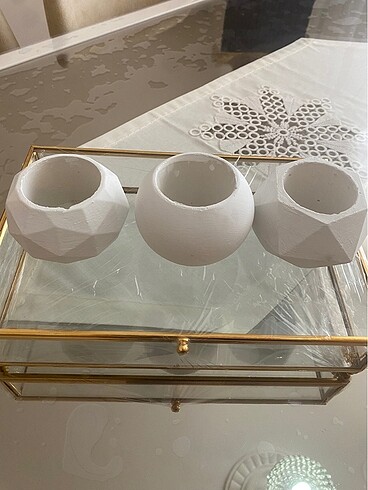 3lü mini saksı