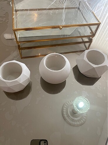 Zara Home 3lü mini saksı