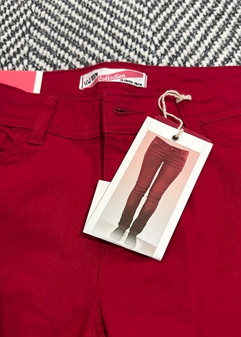 Kırmızı Kadın Regular Fit Kumaş Pantolon - Görsel 3