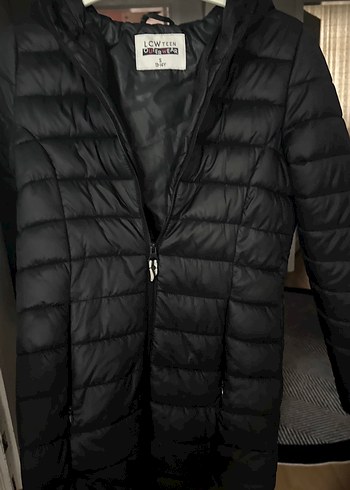 Siyah Kadın Midi Kışlık Mont - Görsel 3